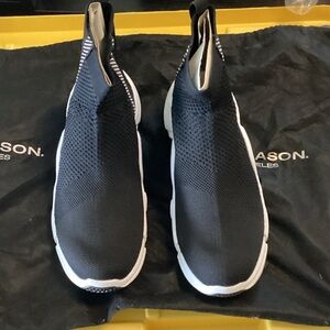 Mark Nason Black Slip-On Athletic Shoes